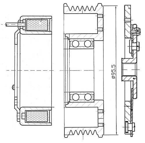 Муфта электромагнитная компрессора кондиционера для автомобилей Outlander (12-)/Lancer X (07-)