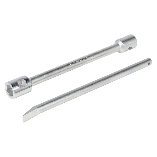 Ключ баллонный торцевой кованый 24*27*400мм с воротком