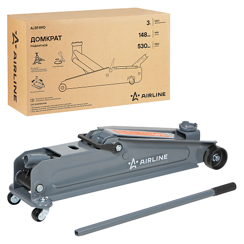 Домкрат подкатной 3т 148-530мм МП-серия