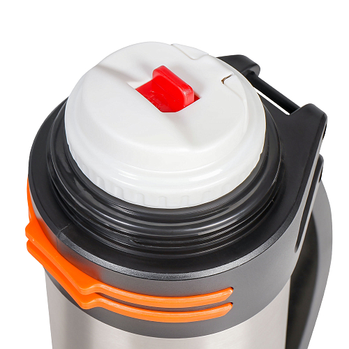 Термос с ручкой 2,0 л., нержавеющая сталь, цвет металлик