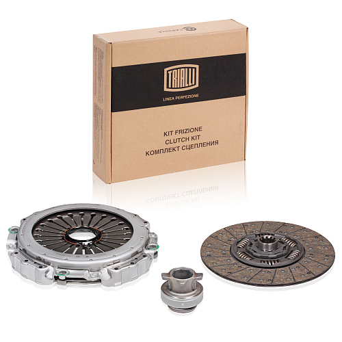 Комплект сцепления для автомобилей КамАЗ Euro-5 (дв. OM457) (КПП ZF16S2221) в сборе с муфтой