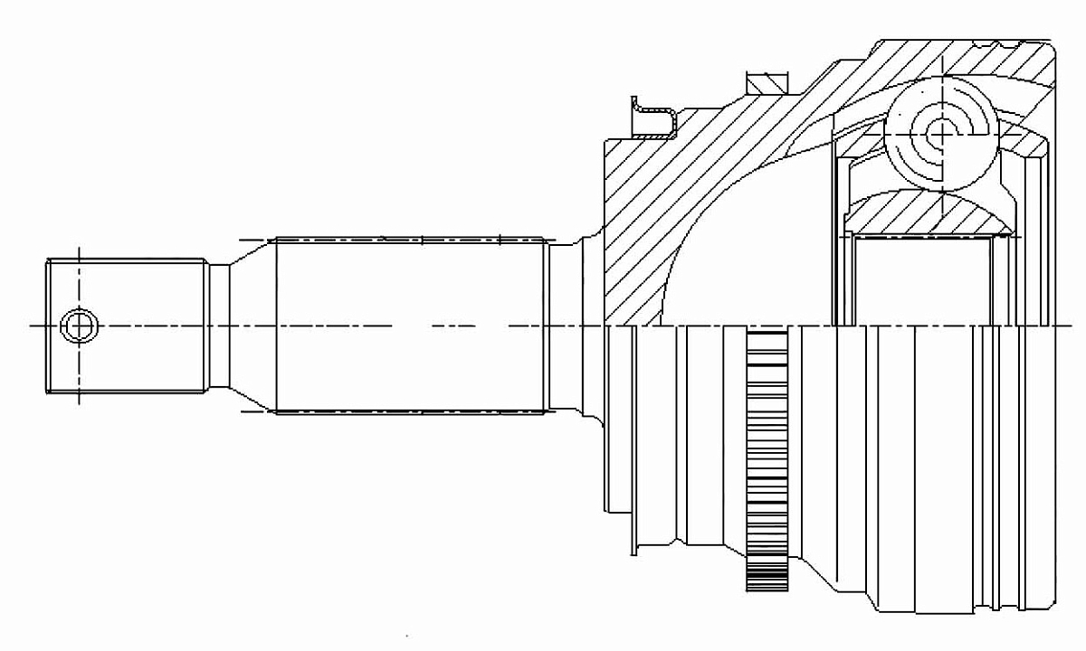 ШРУС наружный задний для автомобилей Mitsubishi Pajero IV (06-) 3.0i с блокировкой