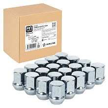 Гайка колесная M12x1,5x29, конус, ключ 19, закрытая, хром, 20 шт для а/м Chevrolet