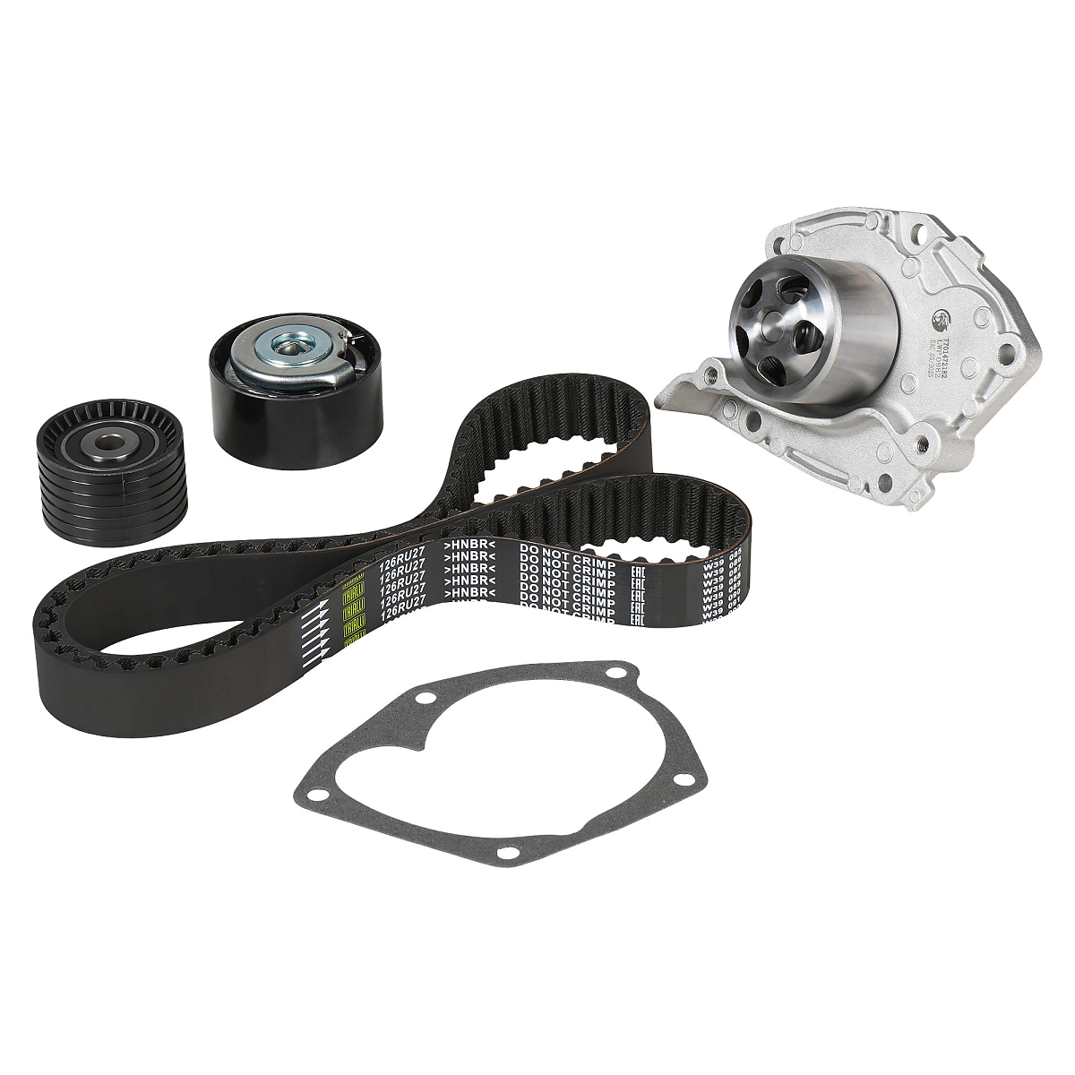 Ремкомплект ГРМ для автомобилей Renault Duster (10-) 2.0i (помпа/ремень/2ролика)