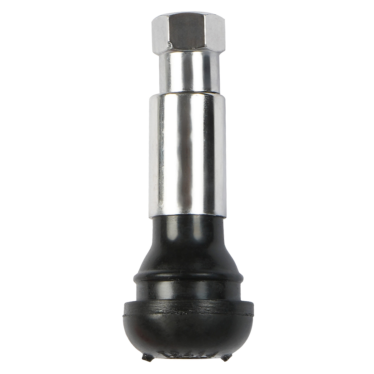 Вентиль для б/к шин TR414C, c декор. колпачком, хром