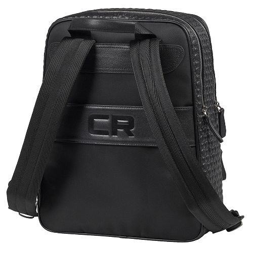 Рюкзак кожаный чёрный CR