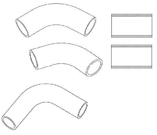 Патрубки охл. для а/м УАЗ 3741 2.9i [УМЗ-4218] (EPDM, кмпл., 5 шт.)