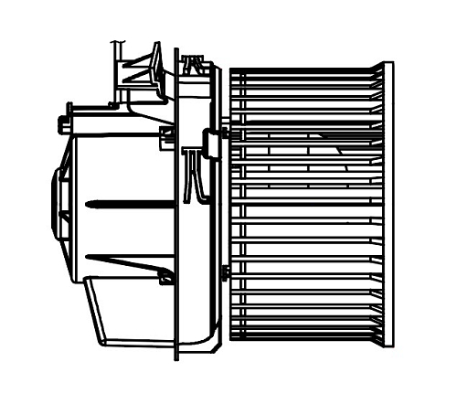 Электровентилятор отопителя для автомобилей Nissan Qashqai (14-)/X-Trail T32 (14-) 2.0i/2.5i (RUS)