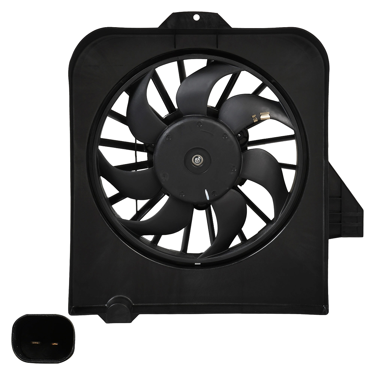 Электровентилятор кондиционера для автомобилей Dodge Caravan (01-)/Chrysler Voyager (01-) (с кожухом)