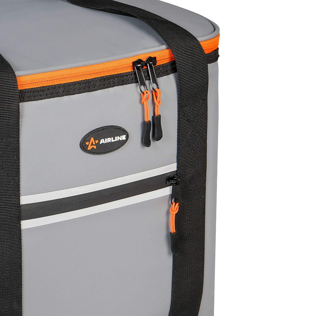 Сумка-холодильник (термосумка)"Пикник", 32л, 37,5*34*26см, водонепр.,серая