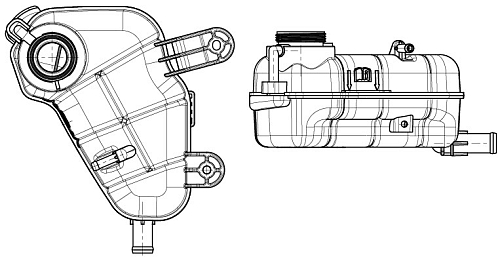 Бачок расширительный охлаждающей жидкости для Chevrolet Aveo T300 (11-)