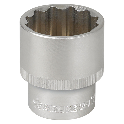 Головка торцевая 1/2"DR двенадцатигранная 30мм, L=38мм пласт.подвес