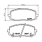 Колодки тормозные дисковые передние для автомобилей Kia Picanto (04-) / Hyundai i10 (04-)
