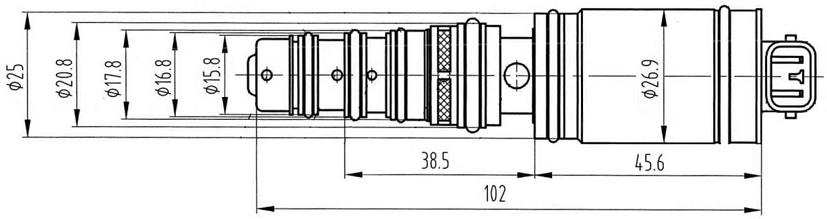 Клапан регулирующий компрессора кондиционера для автомобилей Toyota RAV4 (13-)