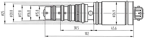 Клапан регулирующий компрессора кондиционера для автомобилей Toyota RAV4 (13-)