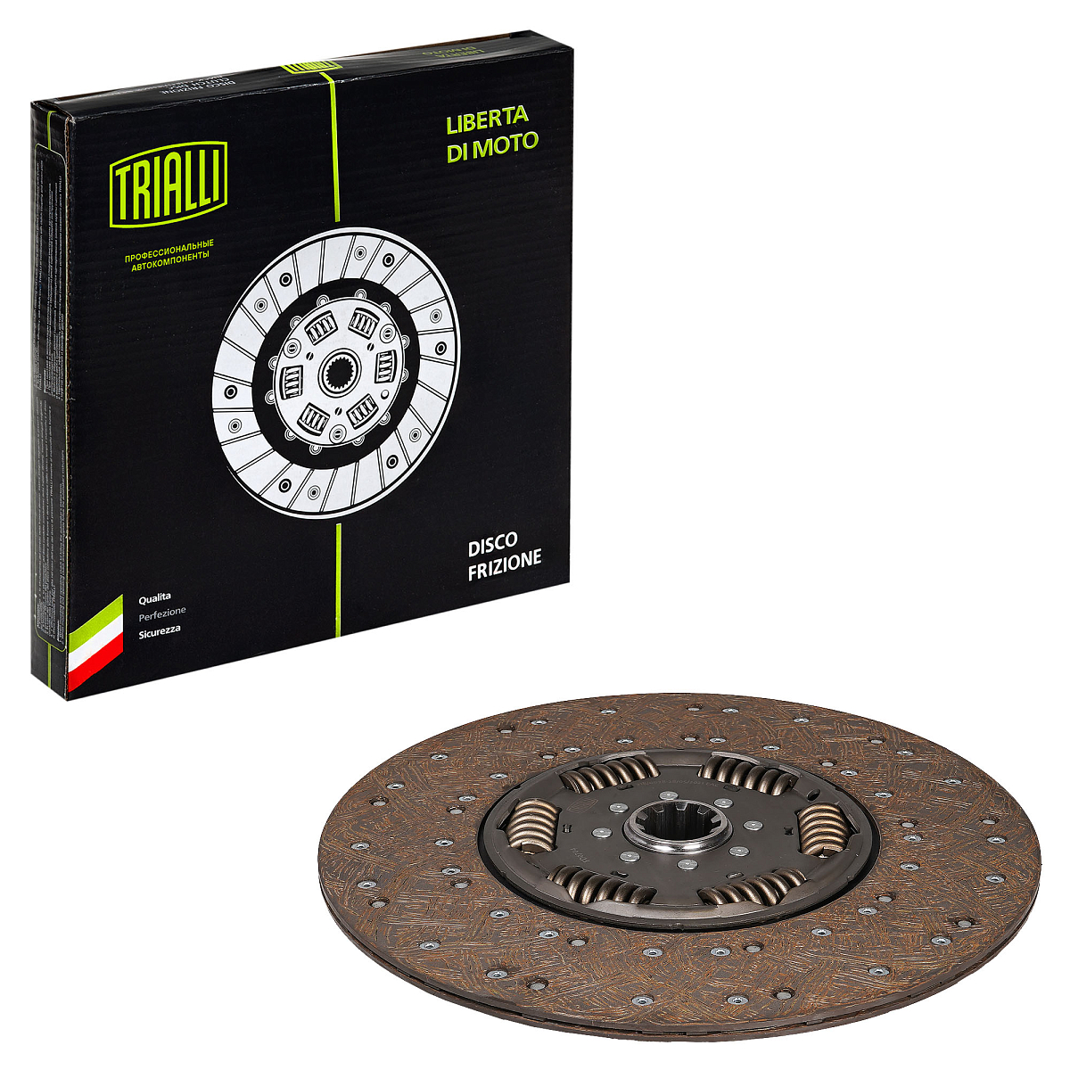 Диск сцепления ведомый для автомобилей КамАЗ-ЕВРО (КПП-ZF-16S-151, 8S-1315, 16S-1825, 16S-182)