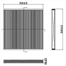 Фильтр салонный для автомобилей Toyota Camry (01-)/Lexus RX (03-)/(08-)