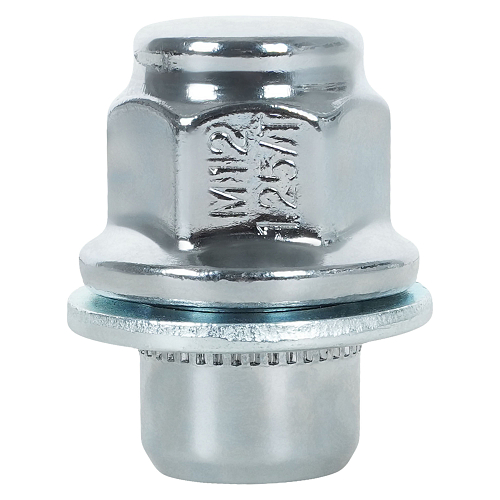 Гайка колесная M12x1,25x37, несъемная шайба, ключ 21, закрытая, хром, 20 шт для а/м Nissan/Infiniti