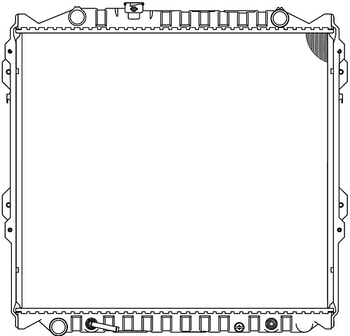 Радиатор охлаждения для автомобилей LC Prado 90 (96-)/4RUNNER (95-) 2.7i/3.4i