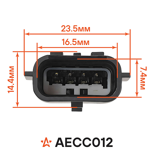 Разъём 4 pin с проводами для датчика кислорода Лада, Renault