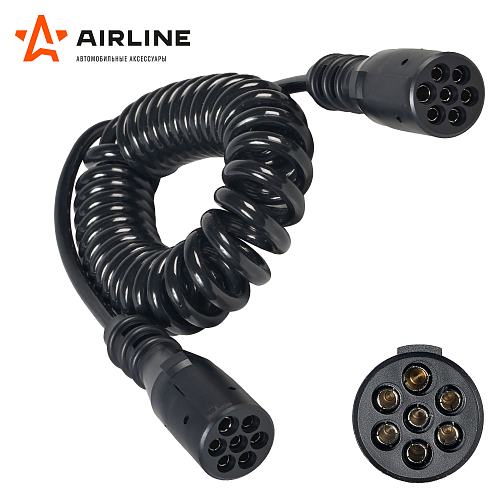 Кабель прицепа 24В тип-N 7 контактов 4,5м (литой)