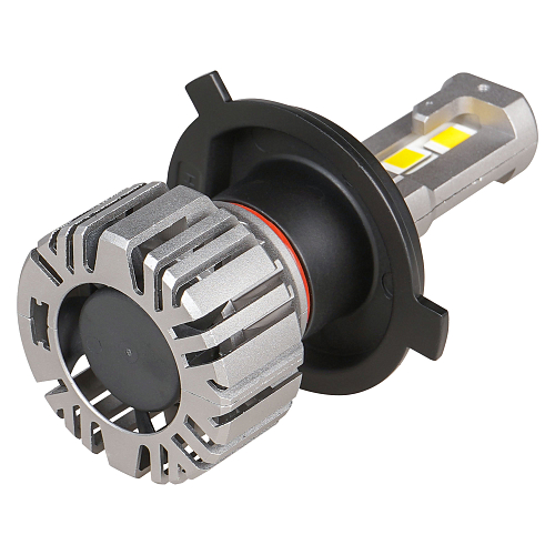 Лампа светодиодная H4 PRO, 50Вт, 9200Лм (4600Лм x 2), 3000К (Желтый), 12/24В, комплект 2 шт.