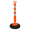 Столбик парковочный 750мм(СПУ) 3 световозвр.полосы, переносной с утяжел., пластик,оранж.