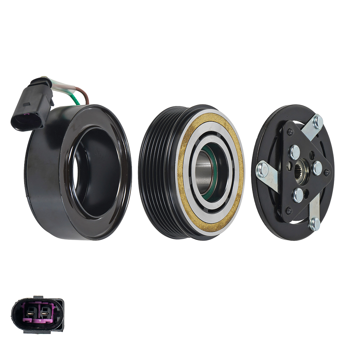 Муфта электромагнитная компрессора кондиционера для автомобилей Polo Sedan (11-) 1.6i [CFNA]