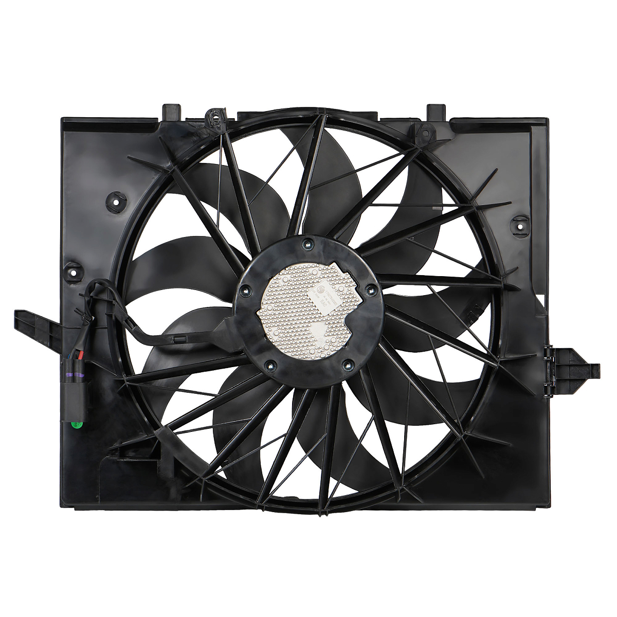 Электровентилятор охлаждения для автомобилей BMW 5 (E60) (03-) (с кожухом)