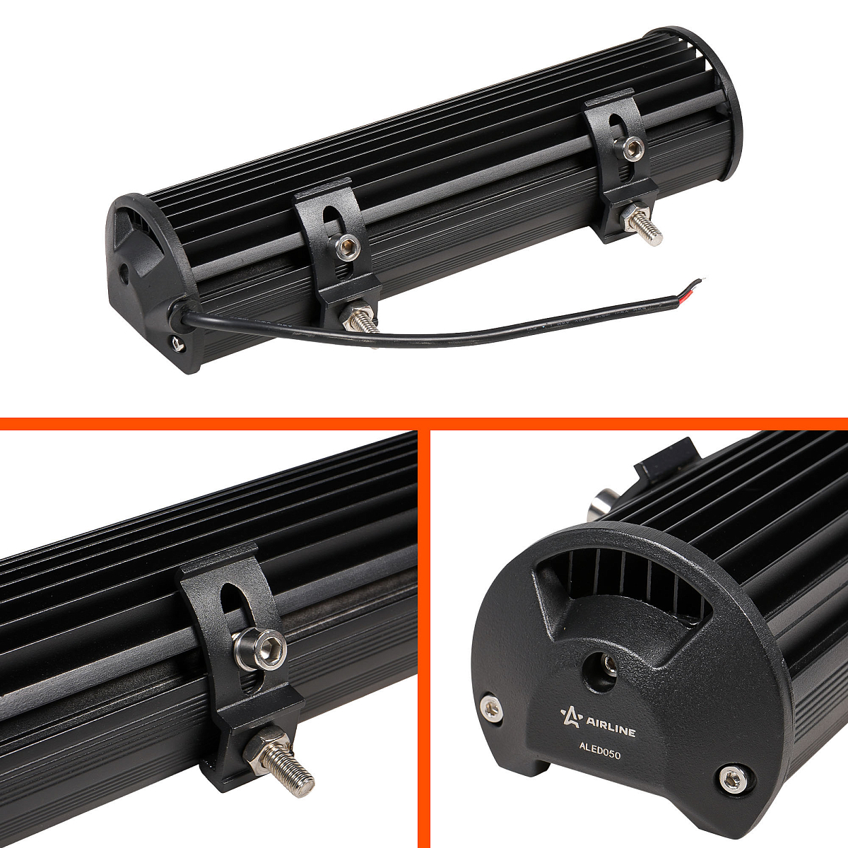 Фара (балка) светодиодная двухрядная, 24 LED, комбинированный свет (дальний + ближний), 72Вт, 300х78х65мм, 12/24В