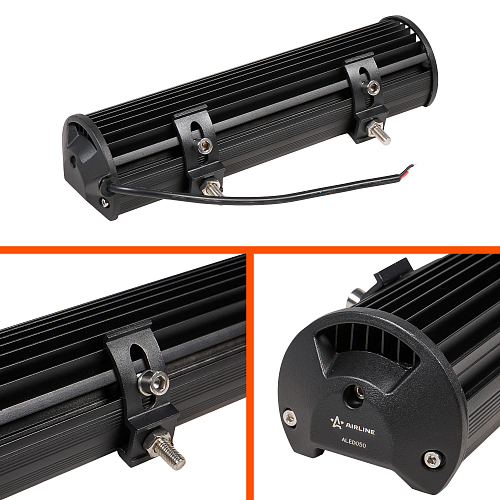 Фара (балка) светодиодная двухрядная, 24 LED, комбинированный свет (дальний + ближний), 72Вт, 300х78х65мм, 12/24В