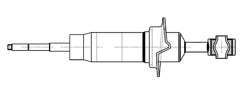 Амортизатор для автомобилей Nissan Navara (05-) (стойка) передний левый / правый
