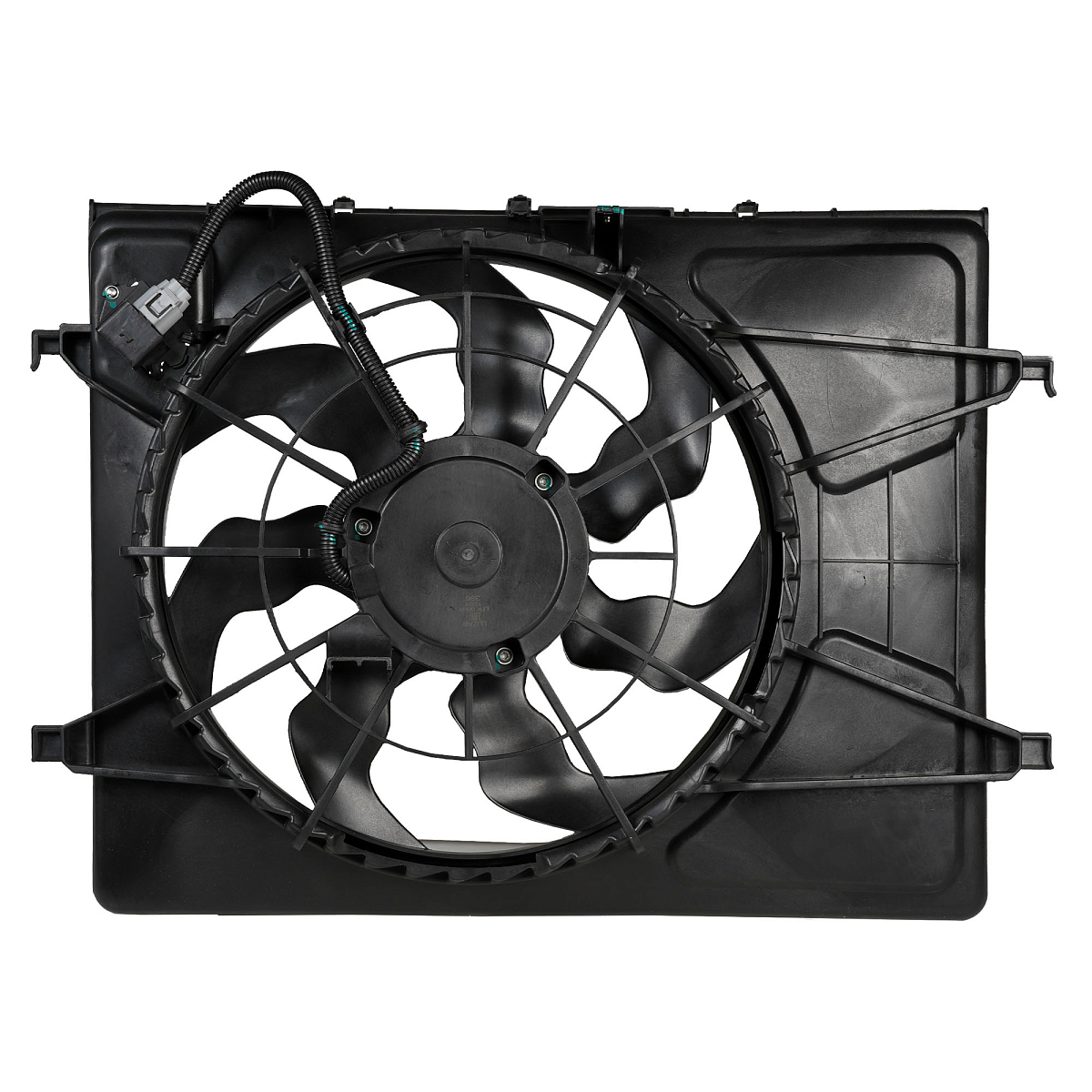 Электровентилятор охлаждения для автомобилей KIA CEED (07-)/Hyundai Elantra (HD) (06-) 1.4i/1.6i (с кожухом и резистором)