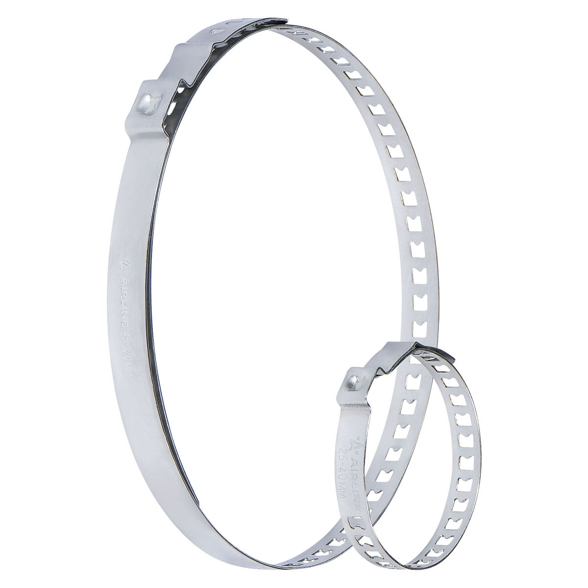 Хомуты ушковые 2 шт.(25-40/6,3мм, 45-120/8мм) для пыльника ШРУСа, универс., W4(304 нерж.)