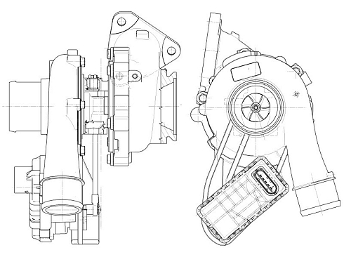 Турбокомпрессор для а/м PSA Boxer (11)/Jumper (11-) 2.2D E-5