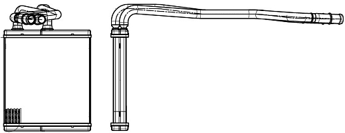 Радиатор отопителя для автомобилей Fiesta VI (08-)