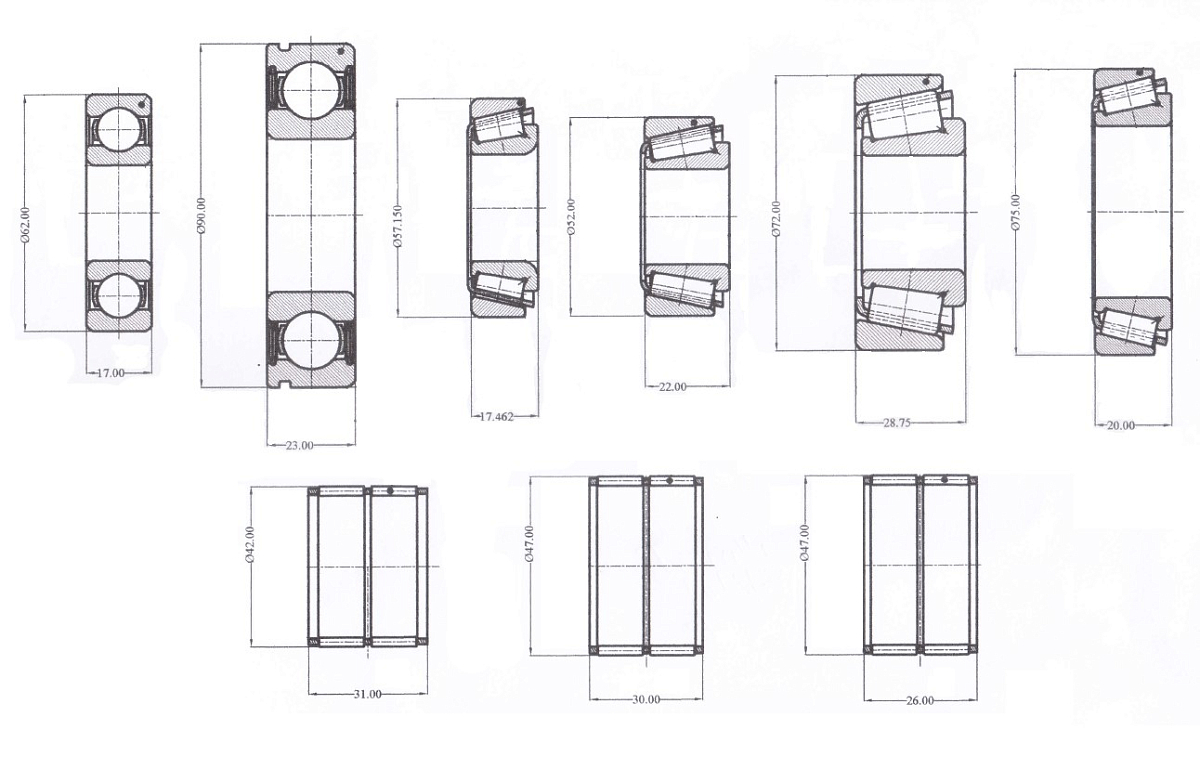 Ремкомплект КПП для автомобилей ГАЗель Next (15-) (Cummins E4 330Нм, 149лс) (только подшипники)