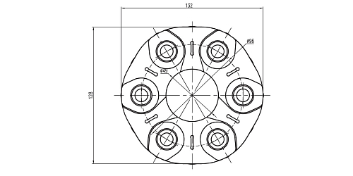 Муфта карданного вала для автомобилей BMW X5 E53 (99-)/E70 (07-) (задняя) (комплект с болтами)