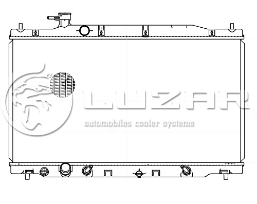 Радиатор охлаждения для автомобилей CR-V (06-) 2.4i