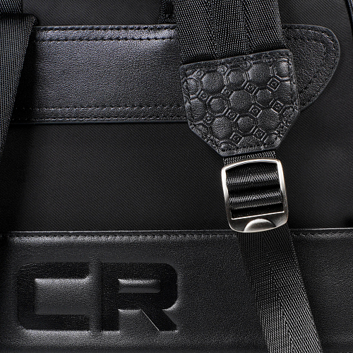 Рюкзак кожаный чёрный CR