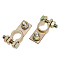 Клеммы АКБ в комплекте латунь, винт и гайка 8мм