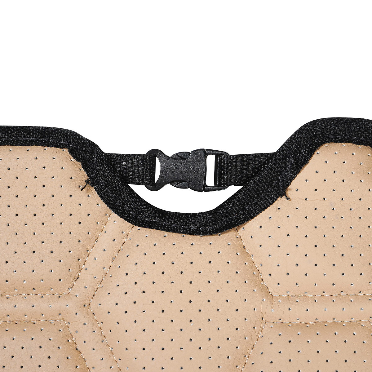 Накидки "Алькантара", передние (2 шт.), экокожа с перфорацией, бежевые