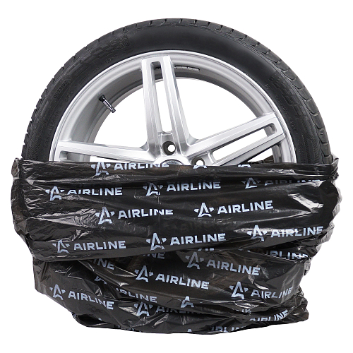 Пакеты для колес R12-22, 100шт в пакете, 110х110см, 17мкм, черн.