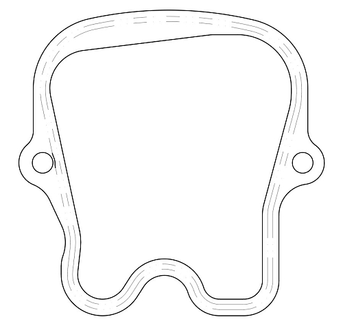 Прокладка клапанной крышки для а/м MAN F2000 (94-)/F90 (88-) [D2066LF01...]