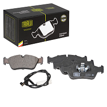 Колодки тормозные дисковые передние для автомобилей BMW 1 (E81/87) (04-) / 3 (E90/91) (05-) (комплекте с датчиком)