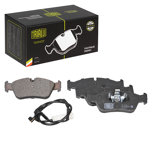 Колодки тормозные дисковые передние для автомобилей BMW 1 (E81/87) (04-) / 3 (E90/91) (05-) (комплекте с датчиком)