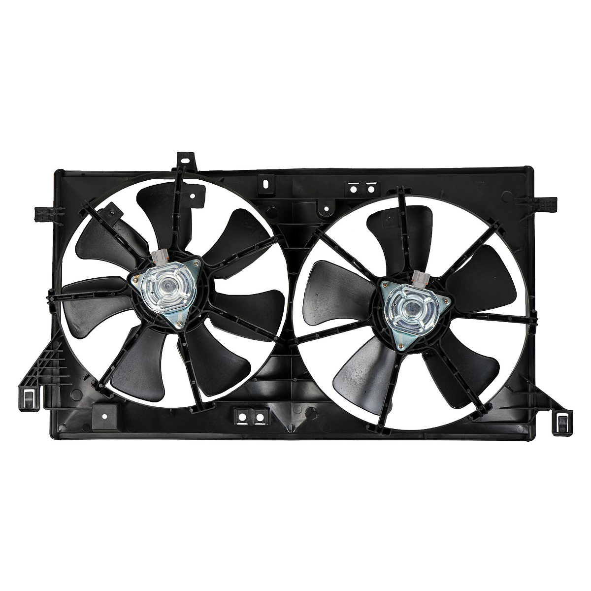 Электровентилятор охлаждения для автомобилей Mazda 3 (BL) 1.6i (09-) (2 вент.) (с кожухом)