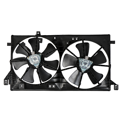 Электровентилятор охлаждения для автомобилей Mazda 3 (BL) 1.6i (09-) (2 вент.) (с кожухом)