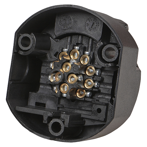 Розетка фаркопа 12В 13 контактов ЕВРО пластик