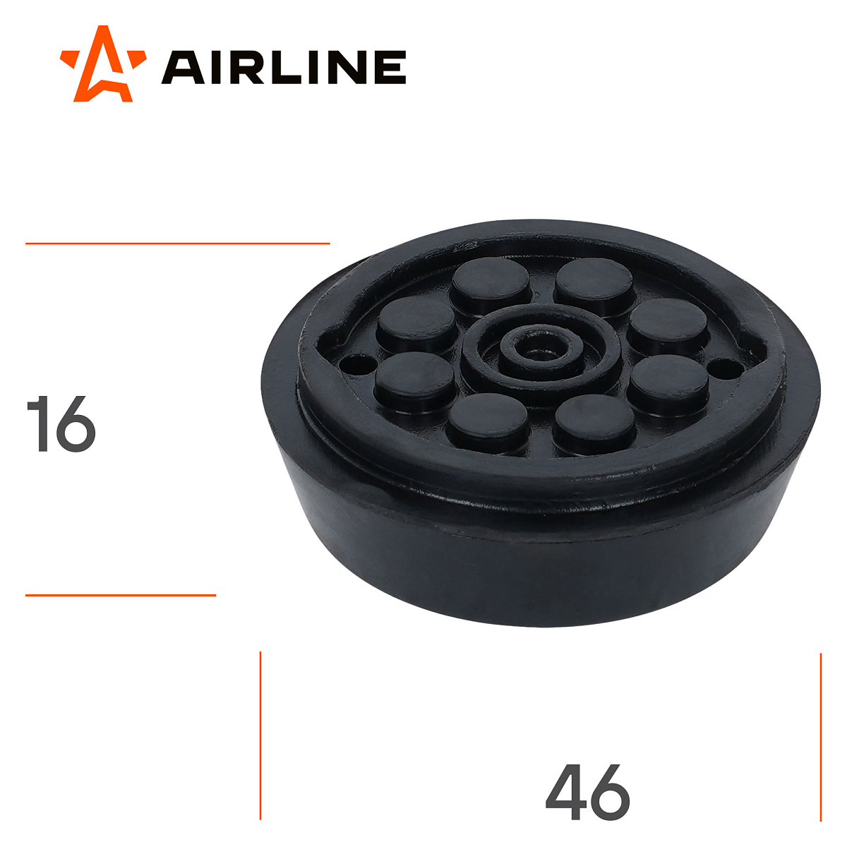 Накладка на домкрат подкатной D46мм, H16мм (AJS09)
